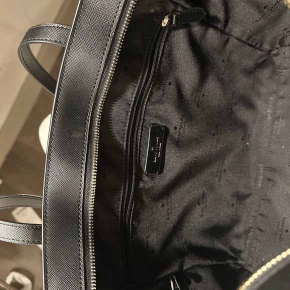 Kate Spade Black Saffiano Leather Tote Bag — Work, Laptop & Everyday Purse - Picture 6 of 11